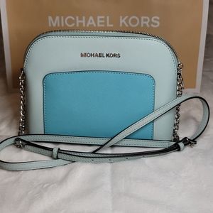 Michael Kors Cindy Colorblock Leather Purse